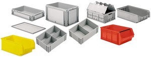 contenitori e cassette in plastica colorata per officina in offerta promozionale