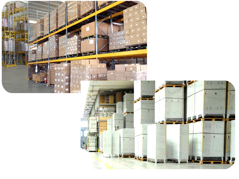 magazzino merce pronta per arredi officina