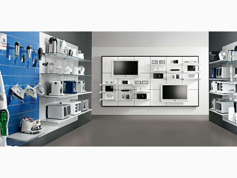 Allestimento reparto elettronica elettrodomestici e articoli regalo