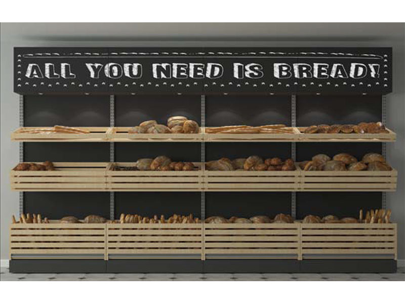 Retro banco pane Enjoy pane con grafica su pannello effetto lavagna